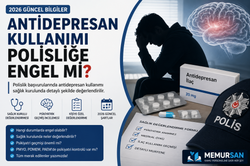 Antidepresan kullanımı polisliğe engel mi 2026 güncel sağlık şartları