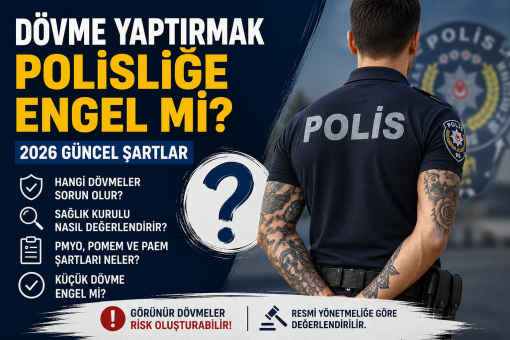 Dövme yaptırmak polisliğe engel mi 2026 güncel şartlar