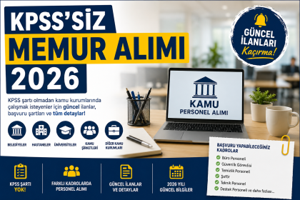 KPSS’siz memur alımı 2026 kamu personel alımı görseli